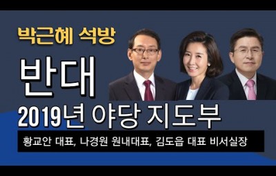 박근혜 사면 반대한건 2019년 야당 지도부 #박근혜